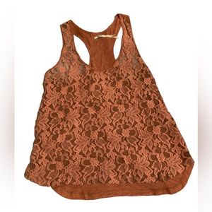 Kimchi Blue Sleeveless Sheer Lace Top